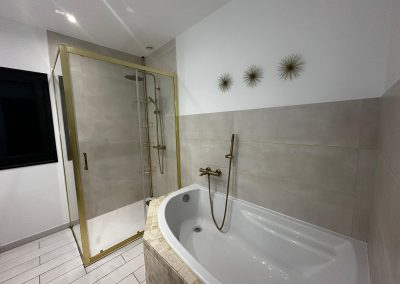 Rénovation complète d&rsquo;une salle de bain suite à un dégât des eaux