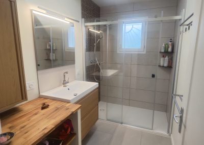 Rénovation complète d&rsquo;une salle de bain / Optimisation de l&rsquo;espace disponible